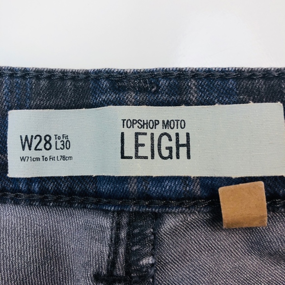 [Topshop] Black/Blue Checkered Leigh Skinny Pants - Picture 4 of 8